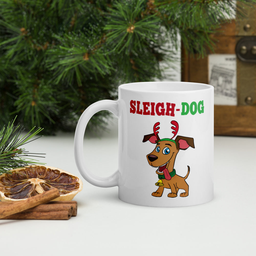 Sleigh-Dog Mug, Double Sided