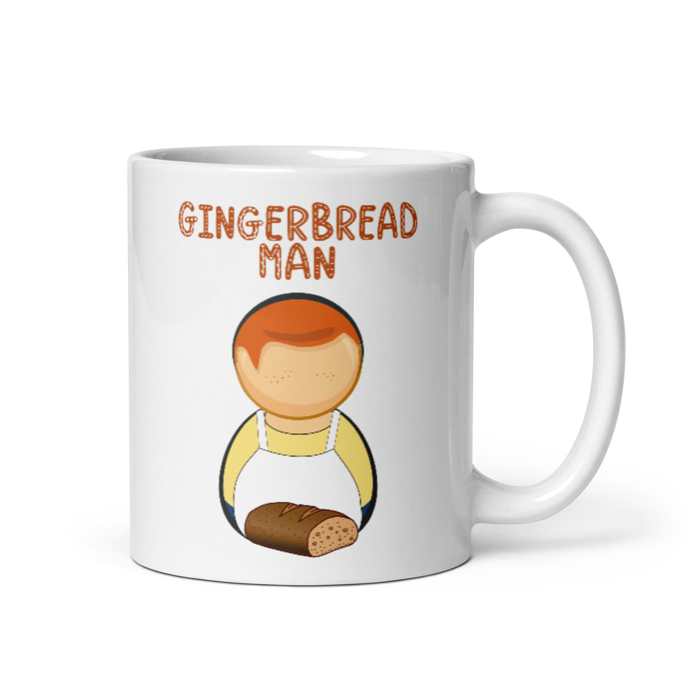 Gingerbread Man Mug, Double Sided